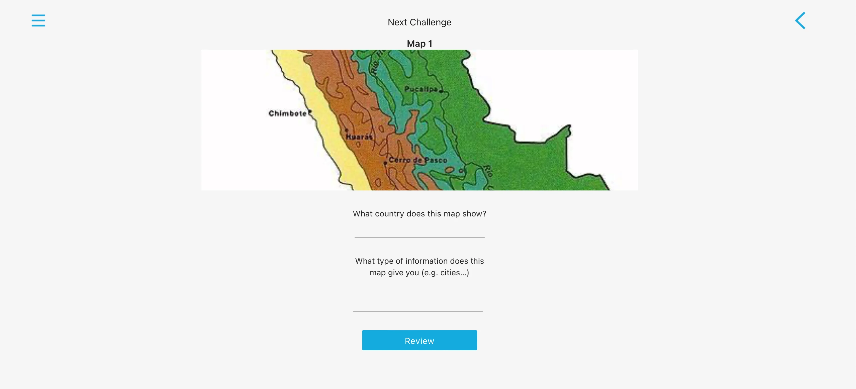 Founder's mockup of a map question