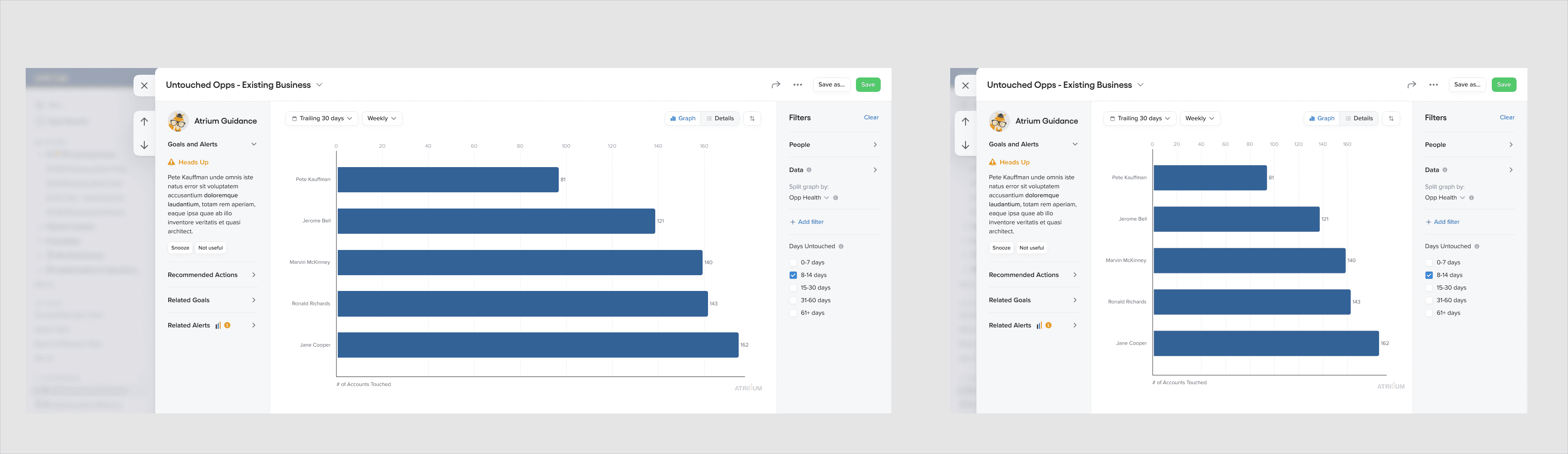 Metrics screen at 1920px and 1280px