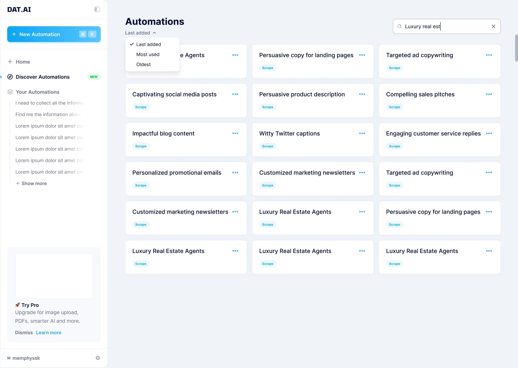 Automations library